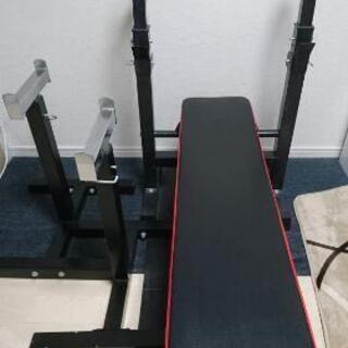 10/3(土)取引希望。ベンチプレス 100kg セーフティ、ラック付き