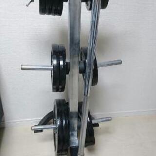 10/3(土)取引希望。ベンチプレス 100kg セーフティ、ラック付き