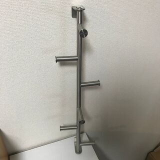 IKEA GRUNDTAL  ノブ6個付きハンガー / ステンレ...