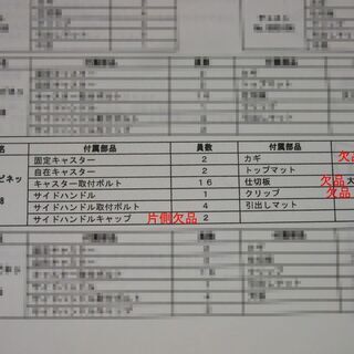 中古 KTC ツールキャビネット SKX5608 8段 鍵など欠品