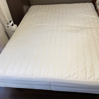 無印良品 脚付きマットレス ダブル 収納引き出し2つ 蓋付