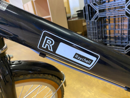 0927-3 ☆美品☆ Raychell 折り畳み自転車 黒 22インチ