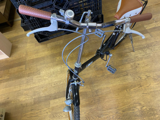 0927-3 ☆美品☆ Raychell 折り畳み自転車 黒 22インチ