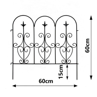  新品 アイアンフェンス60 4枚組 5セット ブラック