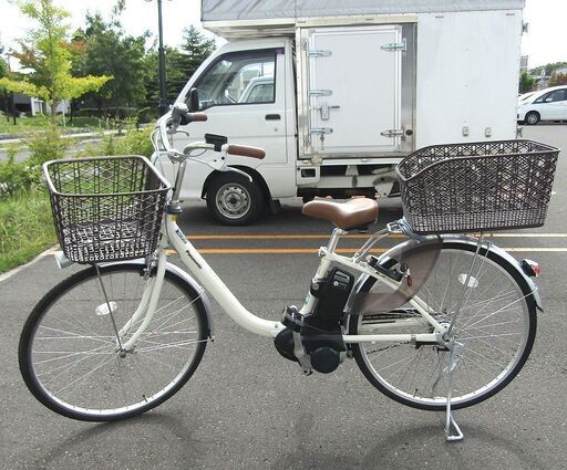 Panasonic パナソニック 電動アシスト付き自転車 BE-ELLU632F 2018年モデル バッテリー容量12Ah 内装3段変速 ビビ 中古美品
