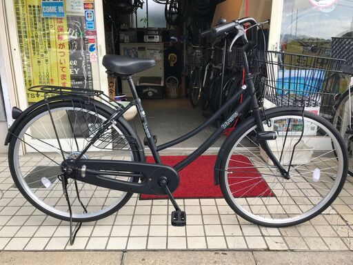 C.C.MaMa マットブラックのママちゃり 26インチ
