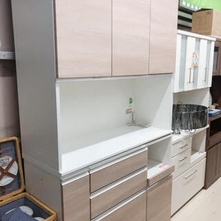 GM131　キッチンボード　食器棚　幅１２０㎝　高１２０㎝　食器...