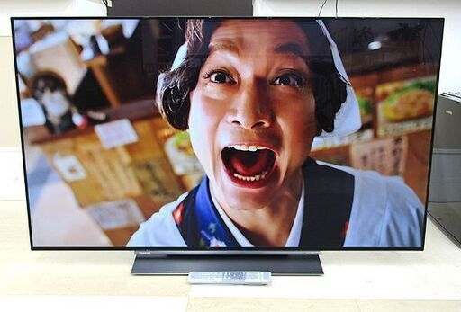 札幌市/清田区 極美品!!東芝/TOSHIBA 55型有機ELテレビ REGZA/レグザ 55X830 リモコン付 4Kチューナー内蔵 55インチ 19年製 動作品