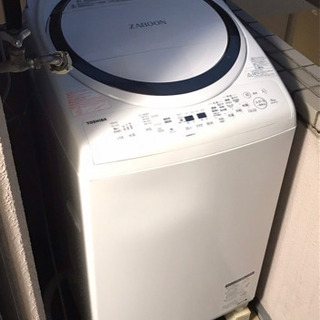 縦型洗濯乾燥機】東芝 ザブーン ZABOON 8kg - 生活家電