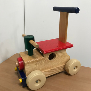 カラフルロコ　汽車　木製　乗用玩具