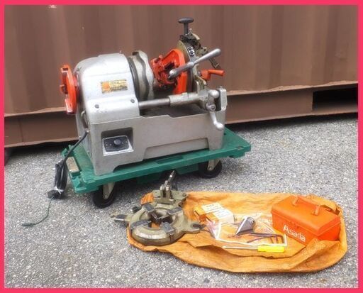 [N0712EY]  Asada アサダ パイプねじ切り機 パイセット60 動作品 電動工具