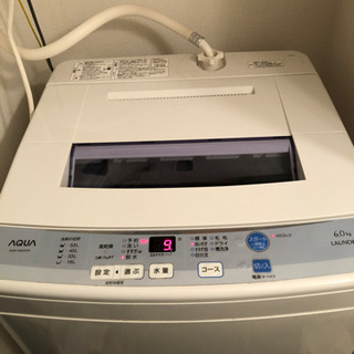 【差し上げます】洗濯機6kg　AQUA AQW-S60D(W)