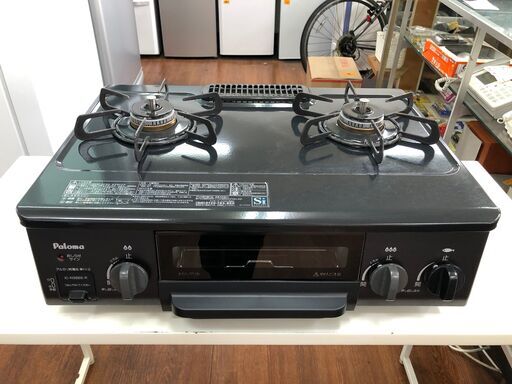 【リサイクルショップどりーむ天保山店】2478　ガスコンロ　ガステーブル　パロマ　IC-N36BS-R　ＬＰガス用　2017年製【3ヶ月保証付き】