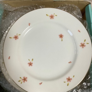 【未使用】日本製:桜模様プレート皿5点セット
