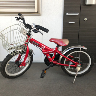 子供用　自転車　赤色　16インチ