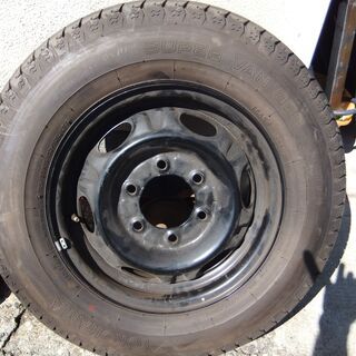 日産　　キャラバン純正　スチールホイール　６穴　１９０/８０Ｒ１５　　ＬＴ