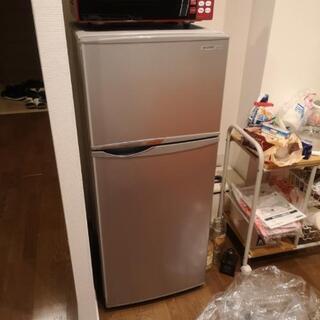 【終了】SHARP 冷蔵庫 2ドア 118L 直冷式 SJ-H1...
