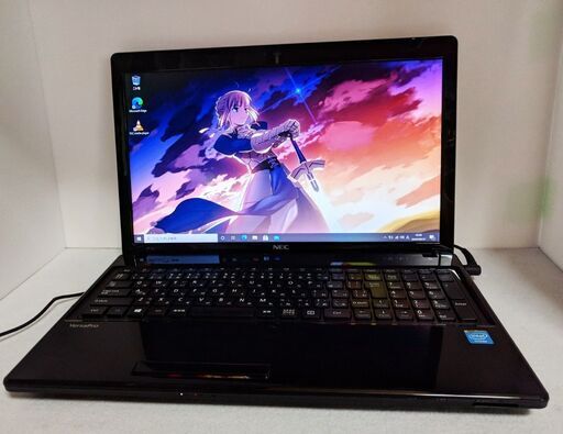美品　NECノートPC　15.6インチ 4GB 320GB カメラ 無線 テンキー マルチ Win10