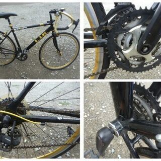 整備できる方がぜひ。LIG エルアイジー LIG UNIWAY [ロードバイク 700×28C 外装21段変速 ブラック]（ジャンク/中古）