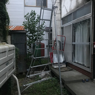 園芸 アルミ 三脚 脚立 約300cm グリーンマスターGME-300