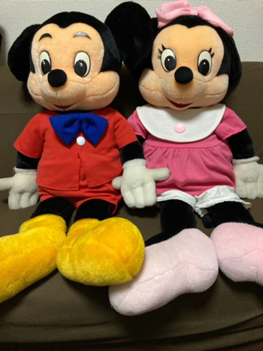 ディズニー Mickey Mouse Minnie 特大ぬいぐるみ Kaho 近鉄四日市の家具の中古あげます 譲ります ジモティーで不用品の処分