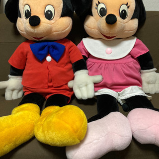 ディズニー Mickey mouse ＆ minnie 特大ぬいぐるみ