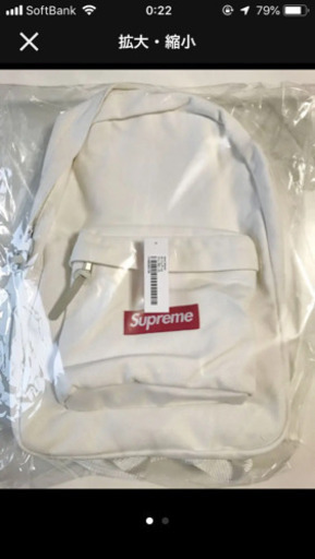 supreme 2020fw week5 バックパック 白