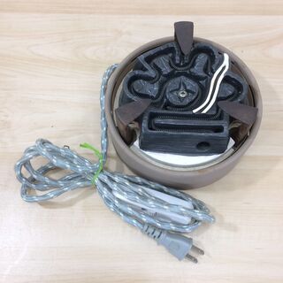 値下げ】○鉄製茶釜 唐銅面取風炉 五徳 炭型電熱器 敷板 5
