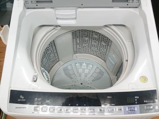 9-383  洗濯機  日立  BW-V90A   2016年製  9.0kg  HITACHI