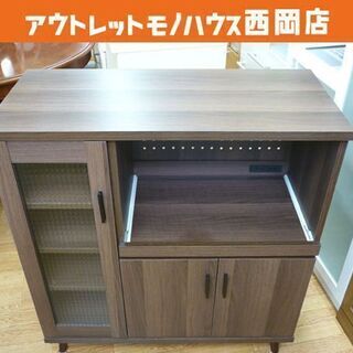 家電ボード 食器棚 ミドルレンジボード 幅850mm 奥行395mm 高さ900mm 