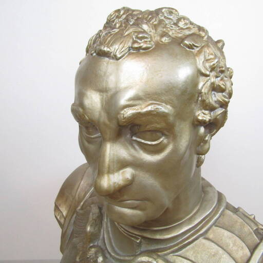 N1469・ 高さ約85cm 石膏像 ガッタメラータ デッサン用 大胸像 ガッタメ ゴールド ペイント 美術予備校 インテリア オブジェ お部屋飾り N1469・ 高さ約85cm 石膏像 ガッタメラータ デッサン用 大胸像