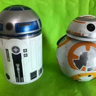 スターウォーズ　R2-D2 BB-8 お菓子空き缶　中古品　お菓子無し