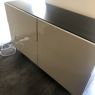 使用期間1ヶ月少し ikea イケア ベストー 収納コンビネーション テレビ台 リビングボード キャビネット