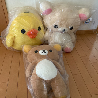 ⑦リラックマ  キイロイトリ　アヒルのラジコンぬいぐるみセット