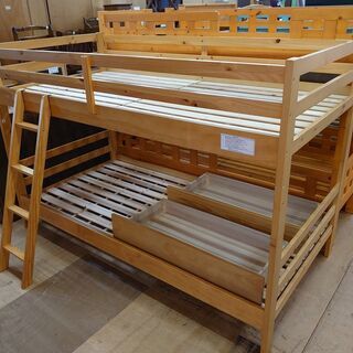 【店舗同時販売中】ニトリ　2段ベッド　ドール　引き出し2個付き【店頭ご来店購入限定】