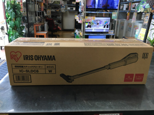 未使用 IRIS OHYAMA 極細軽量スティッククリーナー IC-SLDC8 アイリスオーヤマ 1.2kg