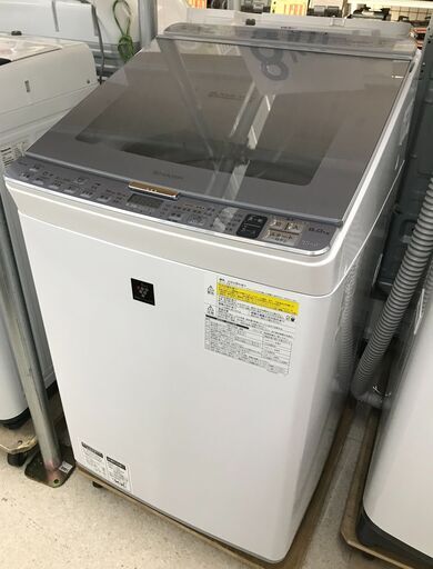 SHARP/シャープ 8kg 洗濯機 ES-PX8BS 2017年製【ユーズドユーズ名古屋天白店】 J333