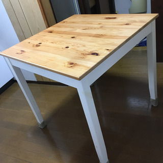 【ネット決済】【募集中】IKEA 白　ダイニングテーブル　テーブ...