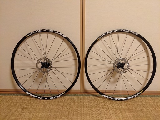 【手渡しのみ】2016年 Mavic Aksium One Disc　ホイールセット アクシウム　ディスク