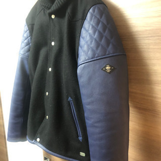 ジャケット クライミー スタジャン 本革 メルトン