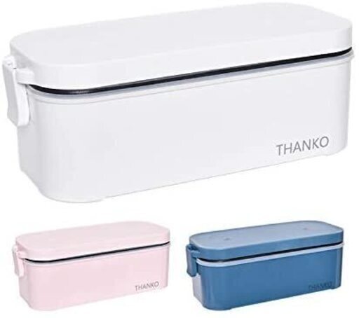 【新品】THANKO 炊飯器 小型 一人用 おひとりさま用超高速弁当箱炊飯器 白色