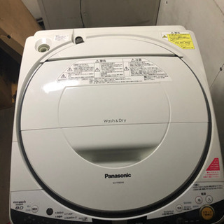 値下げ！Panasonic洗濯機　2015年製　8キロ
