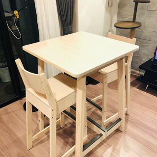【ネット決済】IKEAのダイニングテーブル&椅子2脚