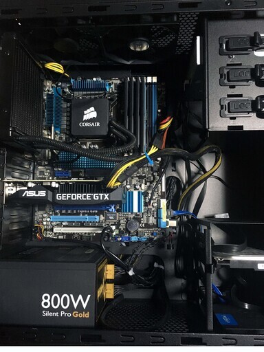 ☆中古 デスクトップ PC CoolerMaster 簡易水冷 i7-X990 Mem16GB