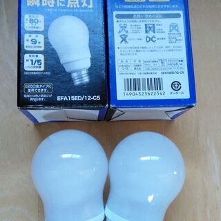 「電球形蛍光ランプ」　NEC　コスモボールEFA15ED/12-...