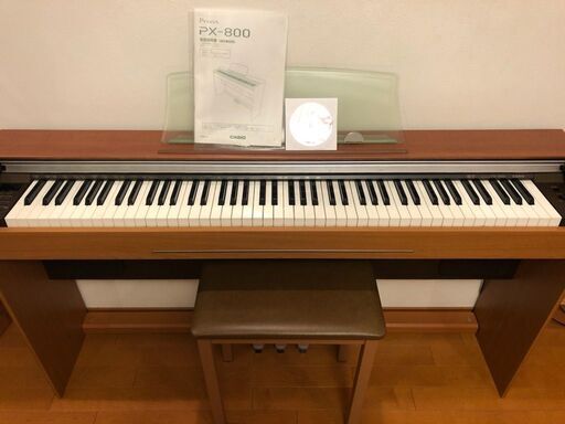 暖色系 カシオ Privia PX-800 電子ピアノ 椅子つき - 通販 - www