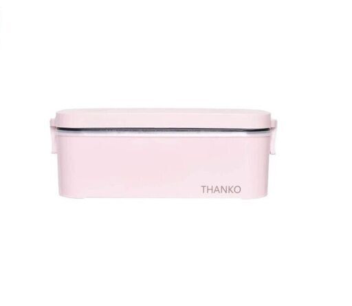 【新品】THANKO 炊飯器 小型 一人用 おひとりさま用超高速弁当箱炊飯器 さくら色
