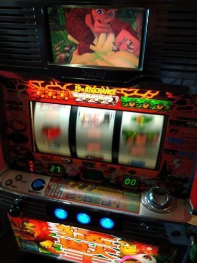 パチスロ実機◎サミー猛獣王②コイン不要機