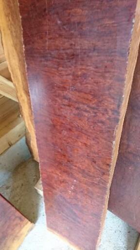 ブビンガ大径端材あります②。ギターなどに