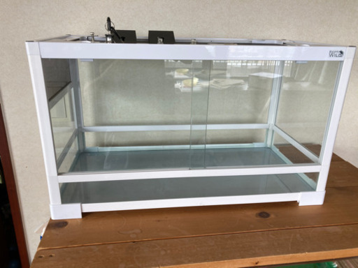 爬虫類ゲージ60cm パンテオンホワイトWH6035